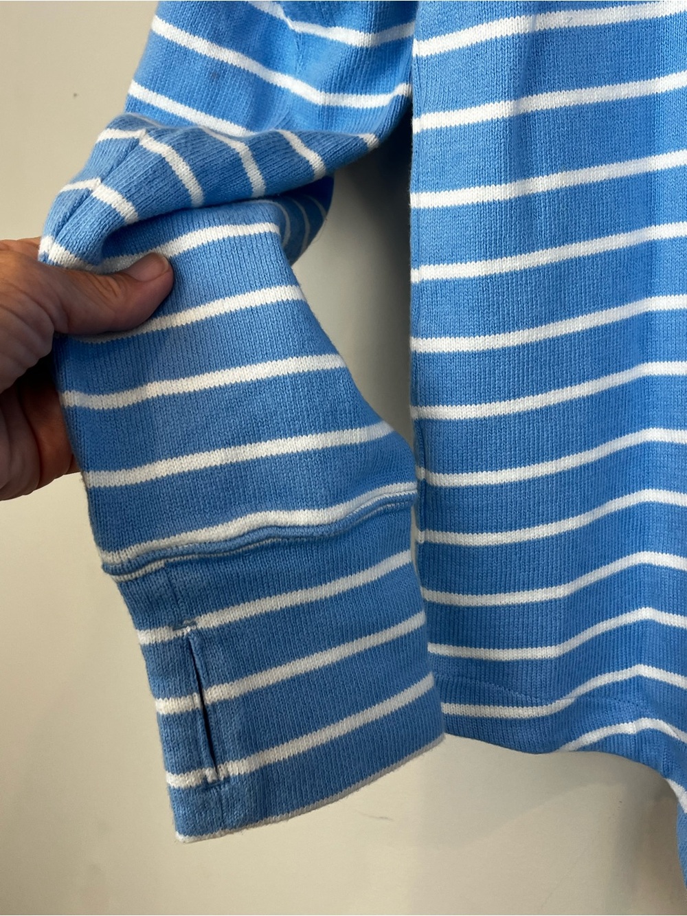 Vineyard Vines American Flag Blue White Striped Quarter Zip Women's Size Medium - Picture 10 of 11